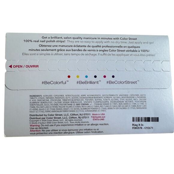 Color Street Nail Polish Strips Ring It In Gold Glitter Gradient - Picture 3 of 3